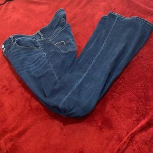 American Eagle Hi-Rise Artist Flare 14 long Jeans